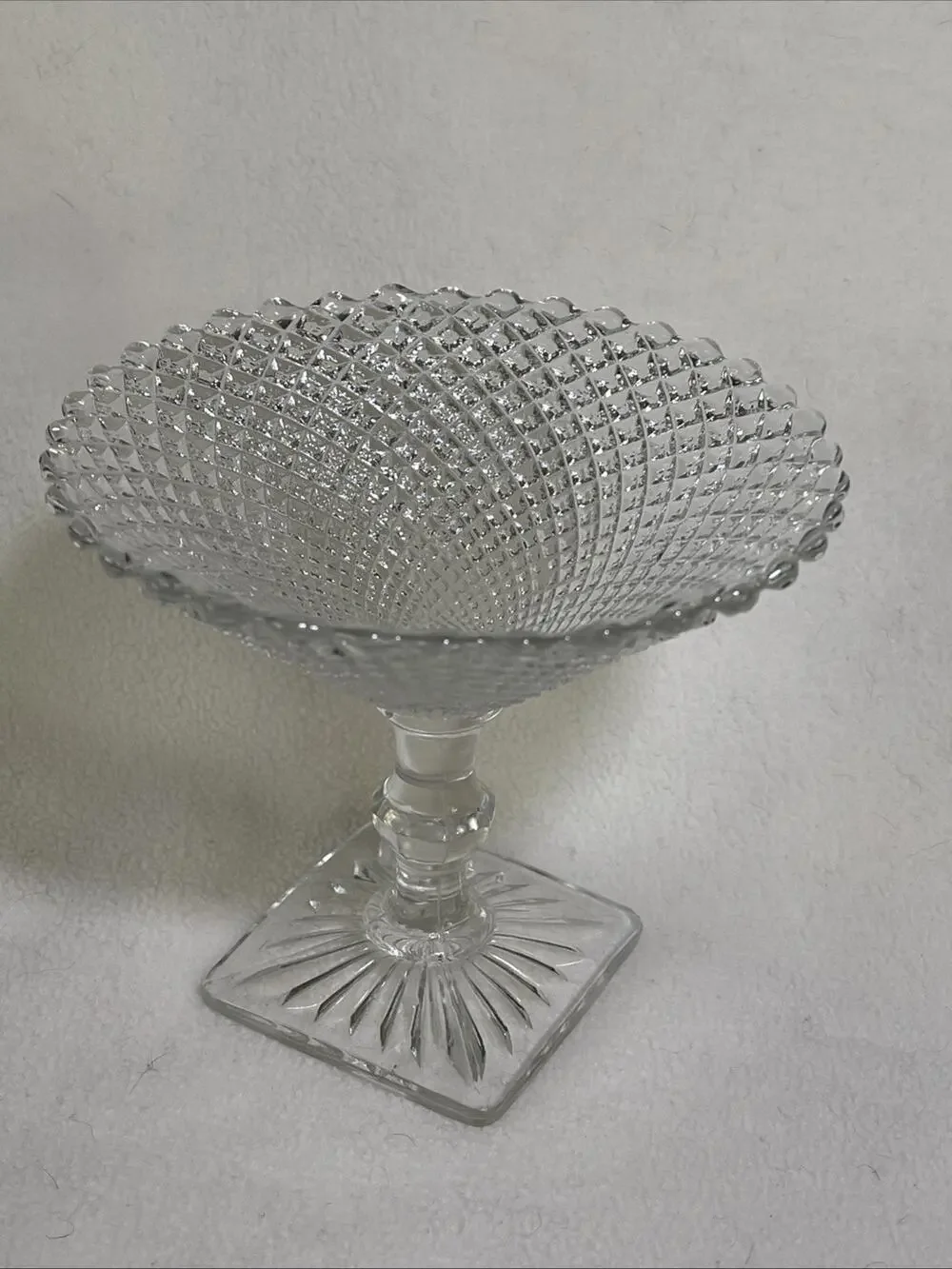 Vintage Miss America Compote with Pedestal ~ Hocking Glass Co~ 1935-1937
